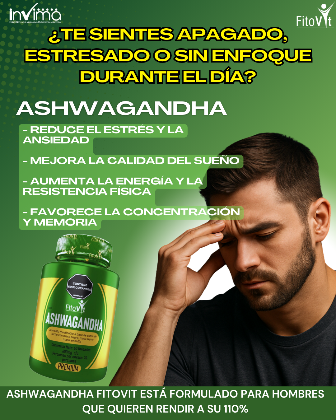 ASHWAGANDHA X 60 UND FITOVIT