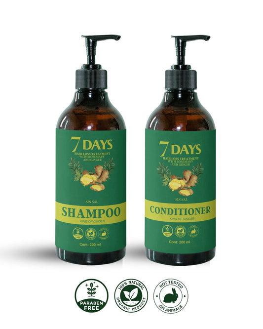 shampoo + acondicionador 7 days