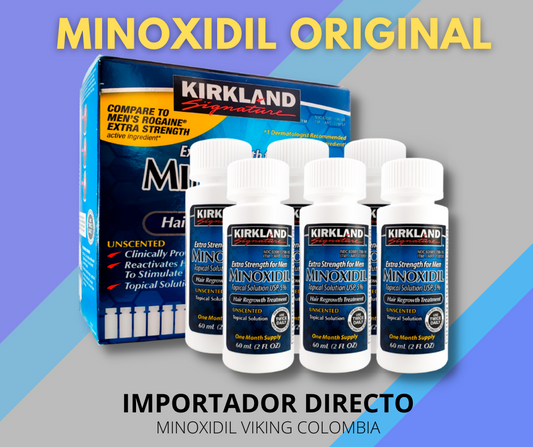 Minoxidil al 5%  kirkland caja 6 unds