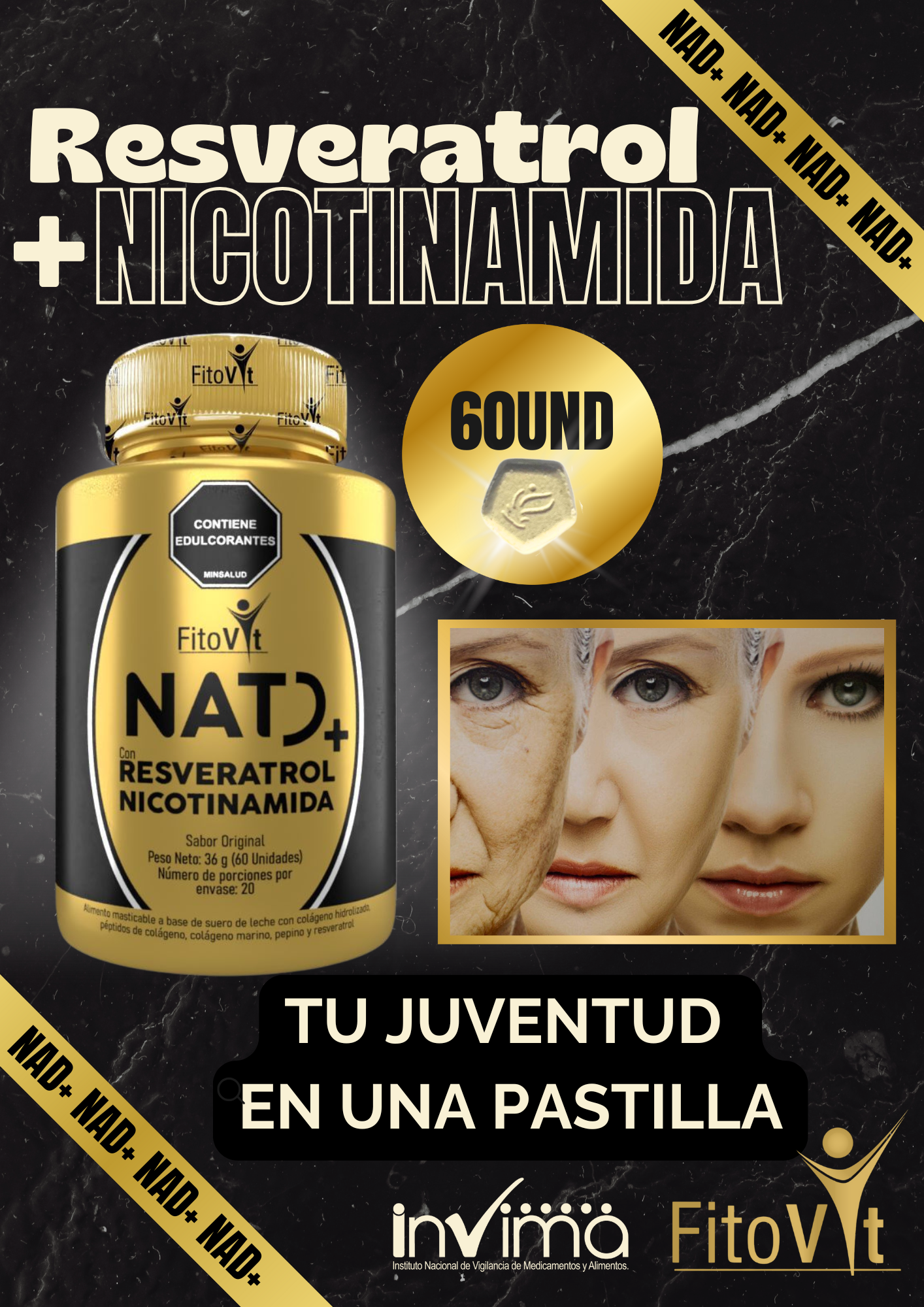 RESVERATROL +NICOTINAMIDA X60UND FITOVIT