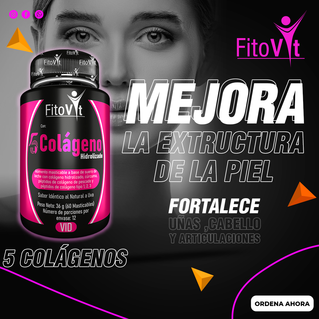 5 COLAGENOS X 60 UND FITOVIT