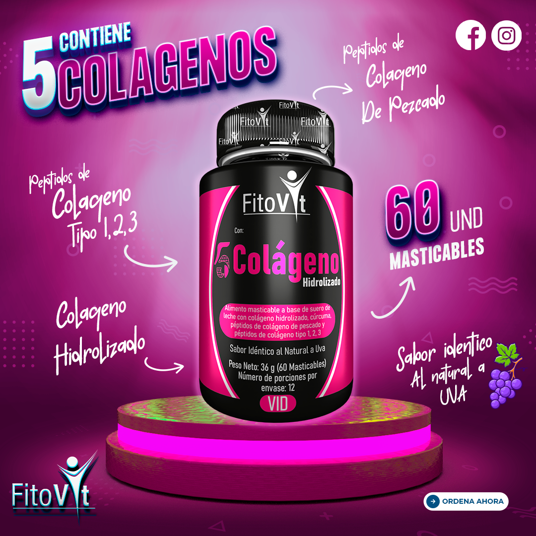 5 COLAGENOS X 60 UND FITOVIT