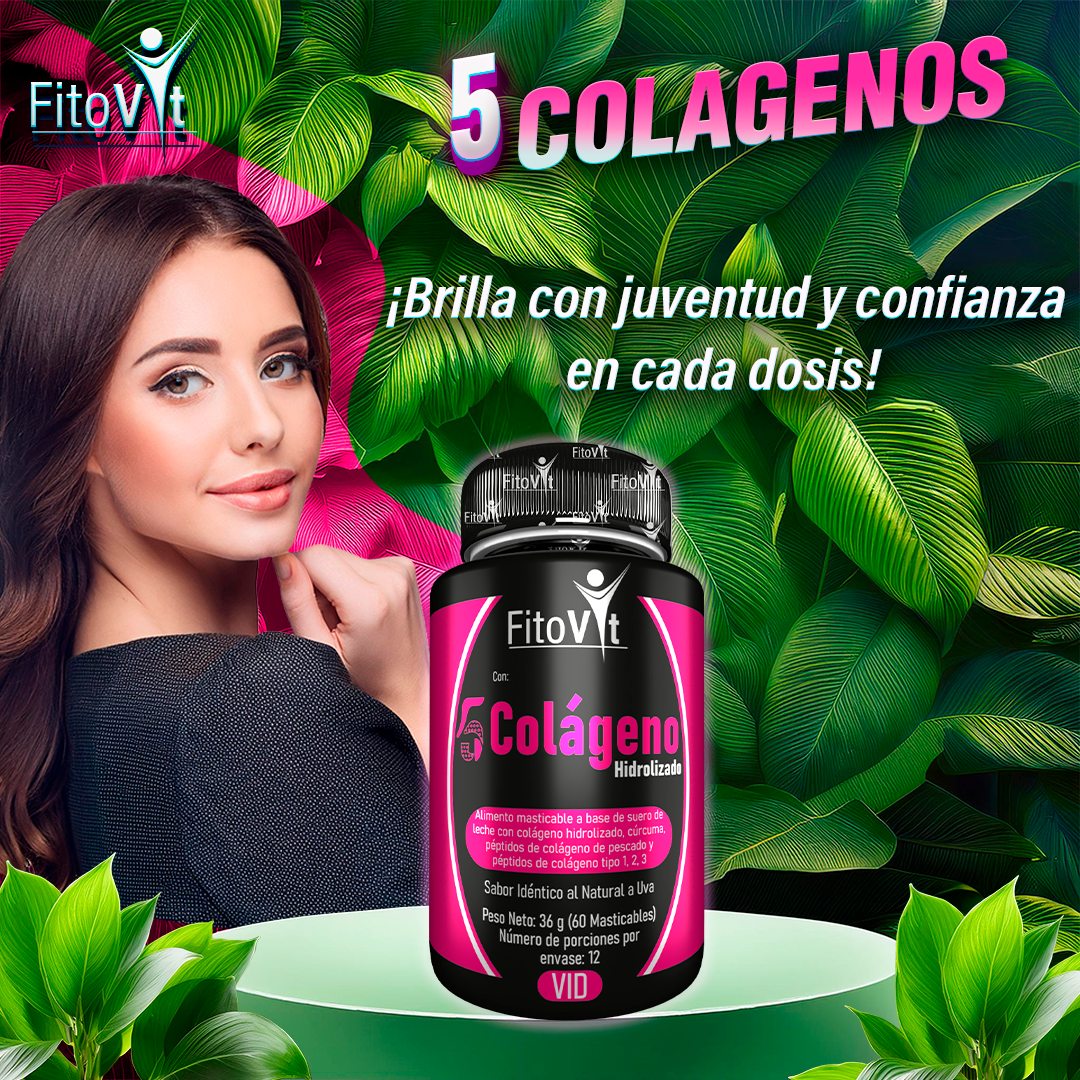 5 COLAGENOS X 60 UND FITOVIT